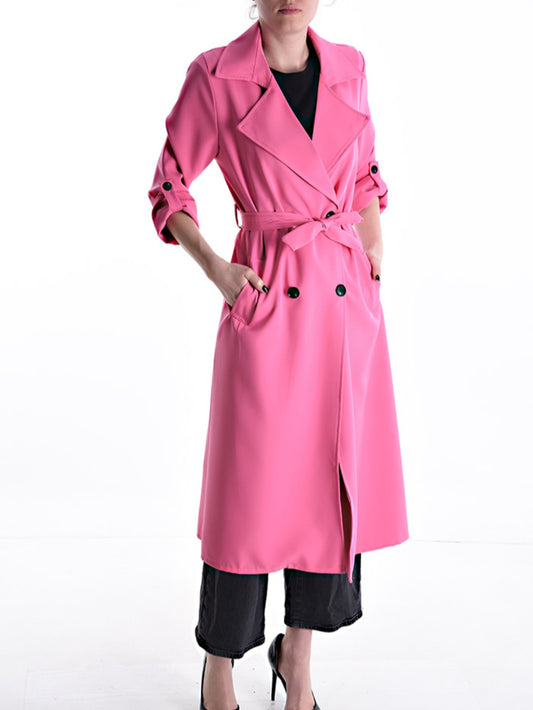 Manteau trench - rose