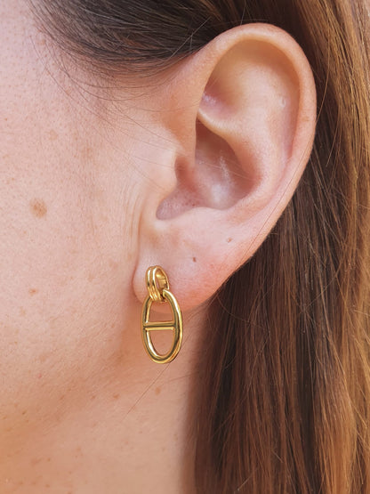 Boucles d’oreilles ovales AGATA - doré