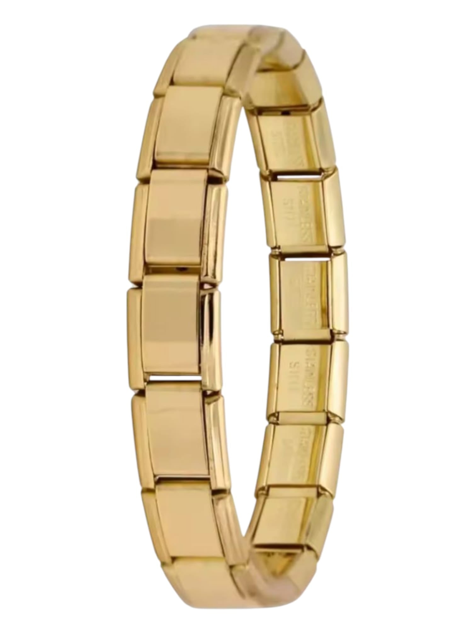 Bracelet charms Italien personnalisable neutre - doré
