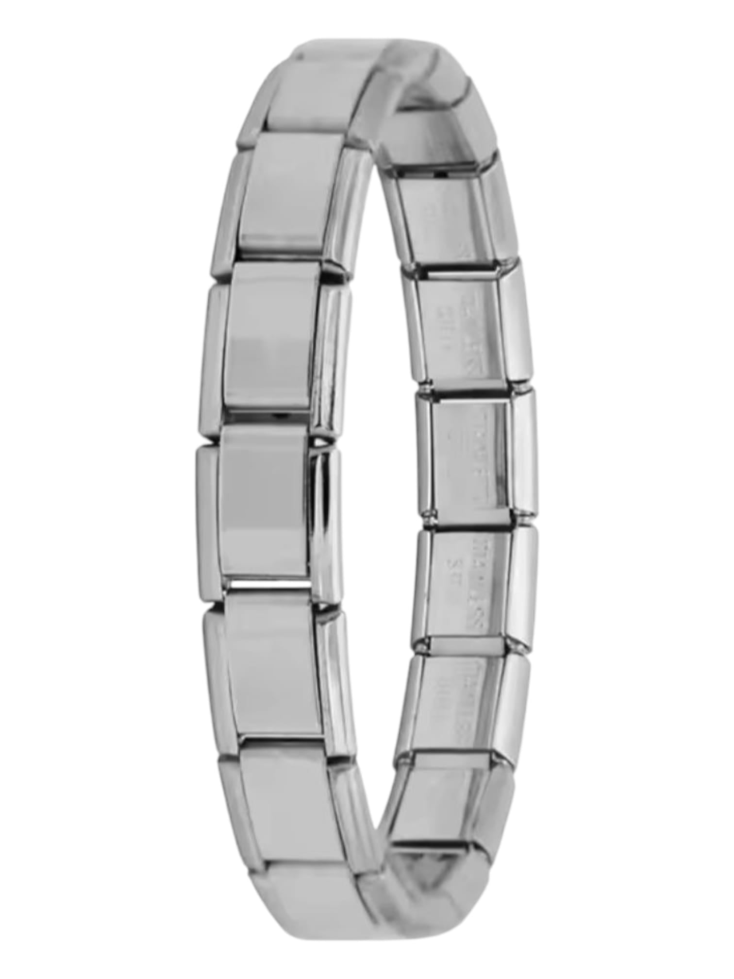 Bracelet charms Italien personnalisable neutre - argenté