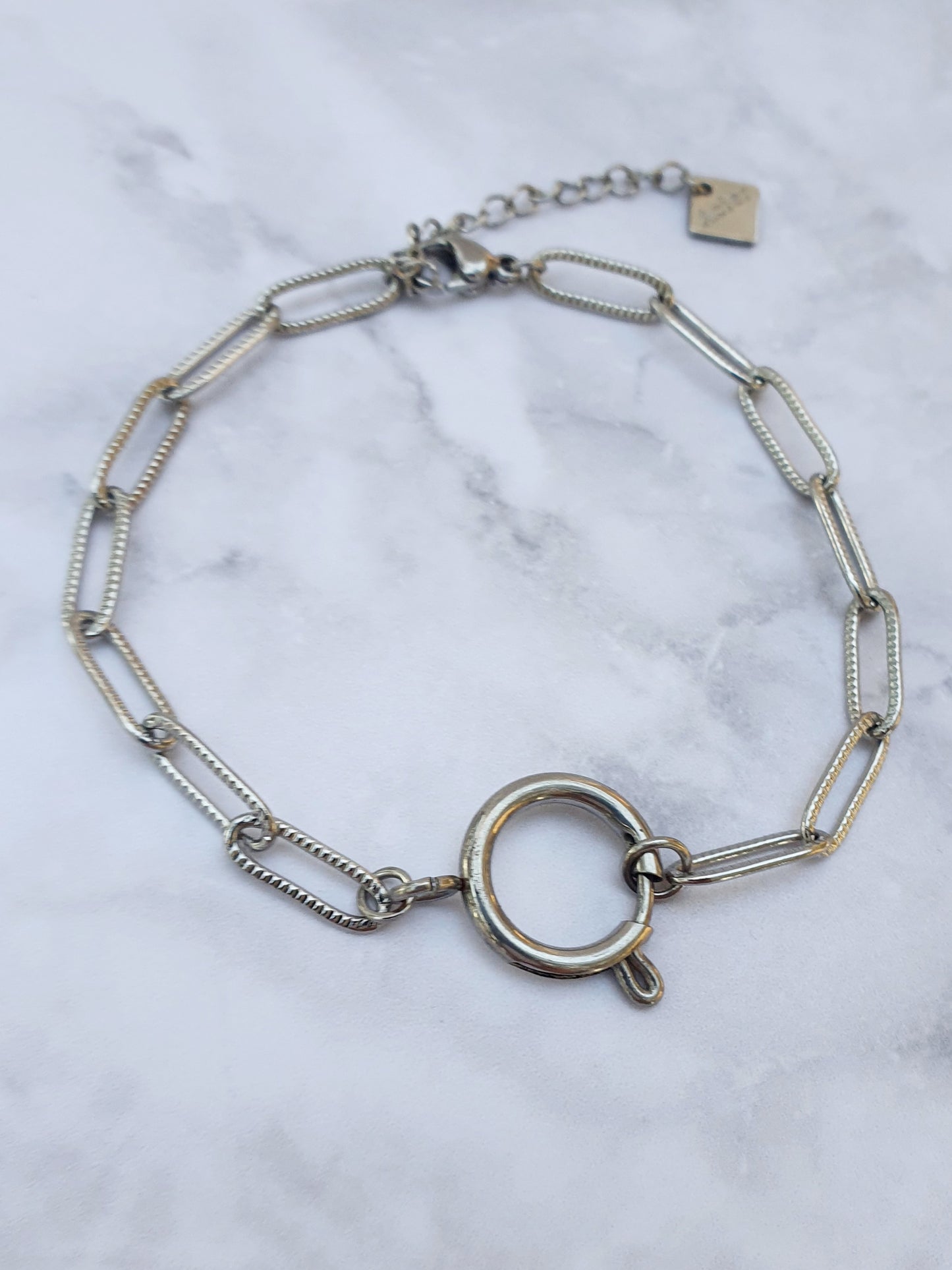 Bracelet SERENA (personnalisable) - argenté