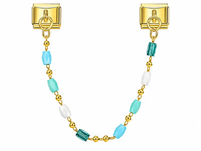 Double Charm italien perles multicolores