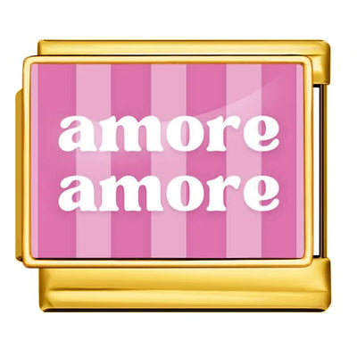 Charm italien Amore Amore - doré