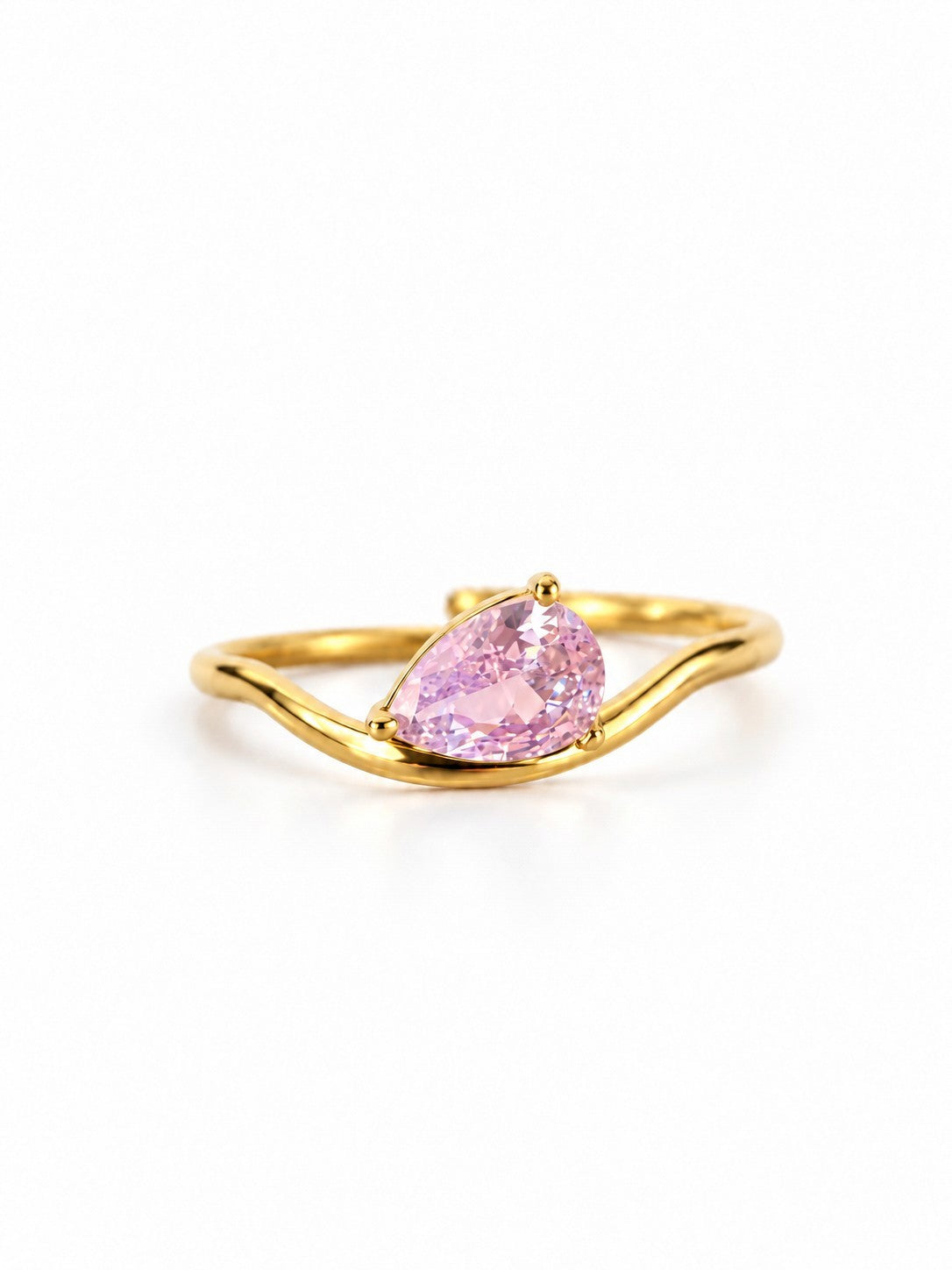 Bague ZIRELIA zircon rose