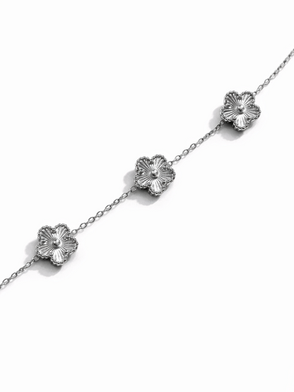 Bracelet petites fleurs - argentés
