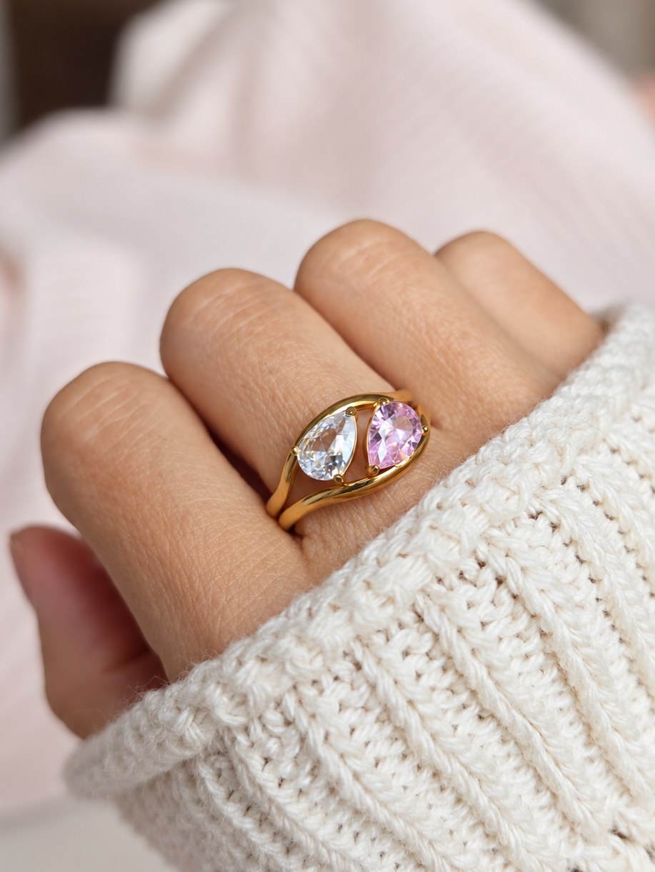 Bague ZIRELIA zircon blanc
