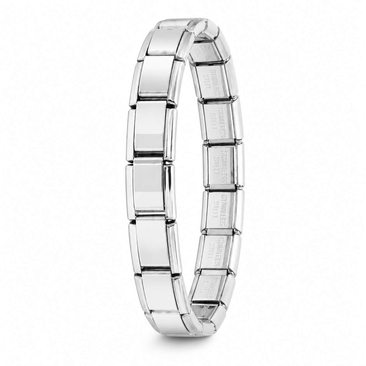 Bracelet charms Italien personnalisable neutre - argenté