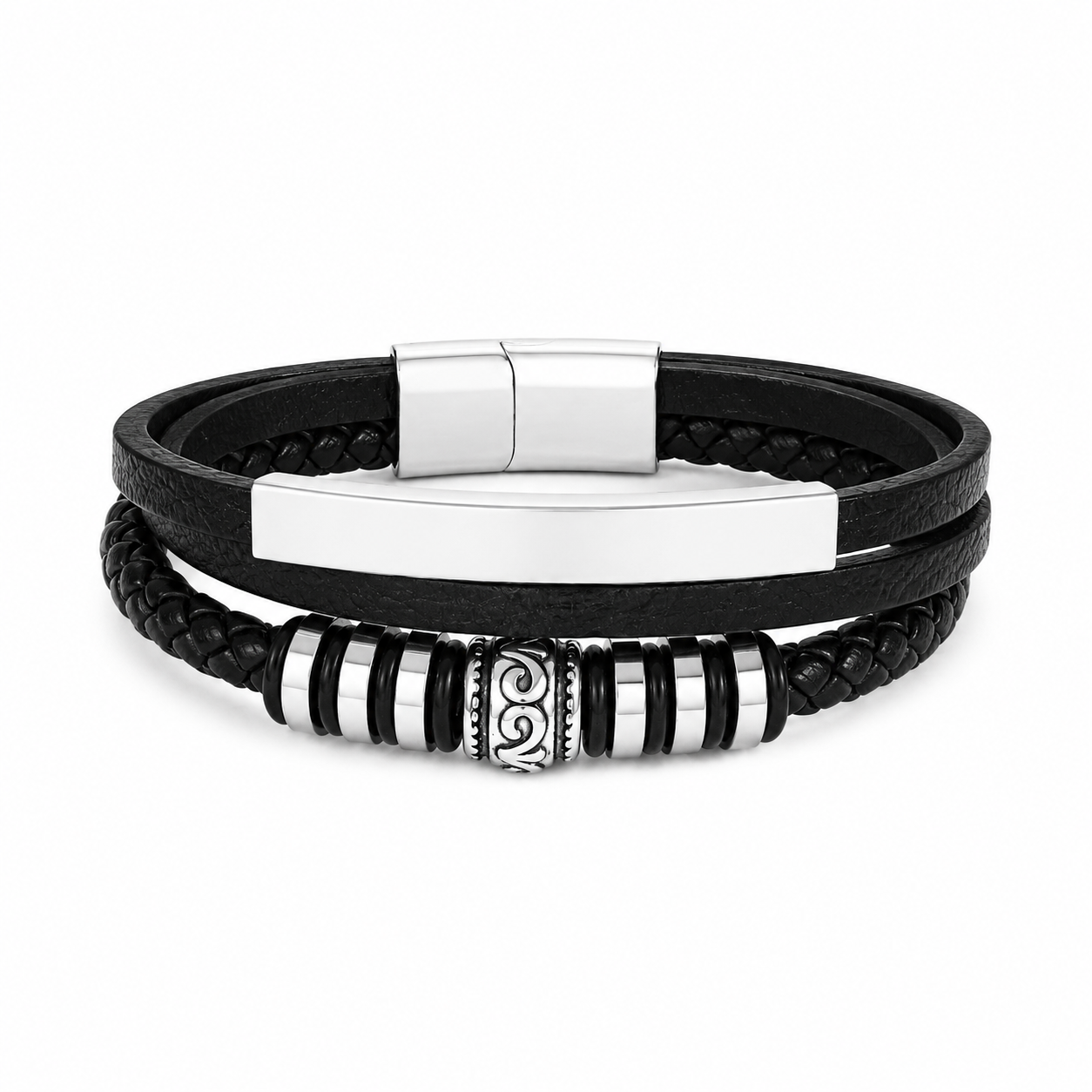 Triple bracelet cuir TOMMY