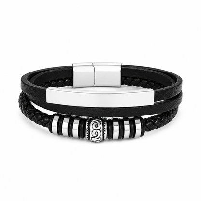 Triple bracelet cuir TOMMY
