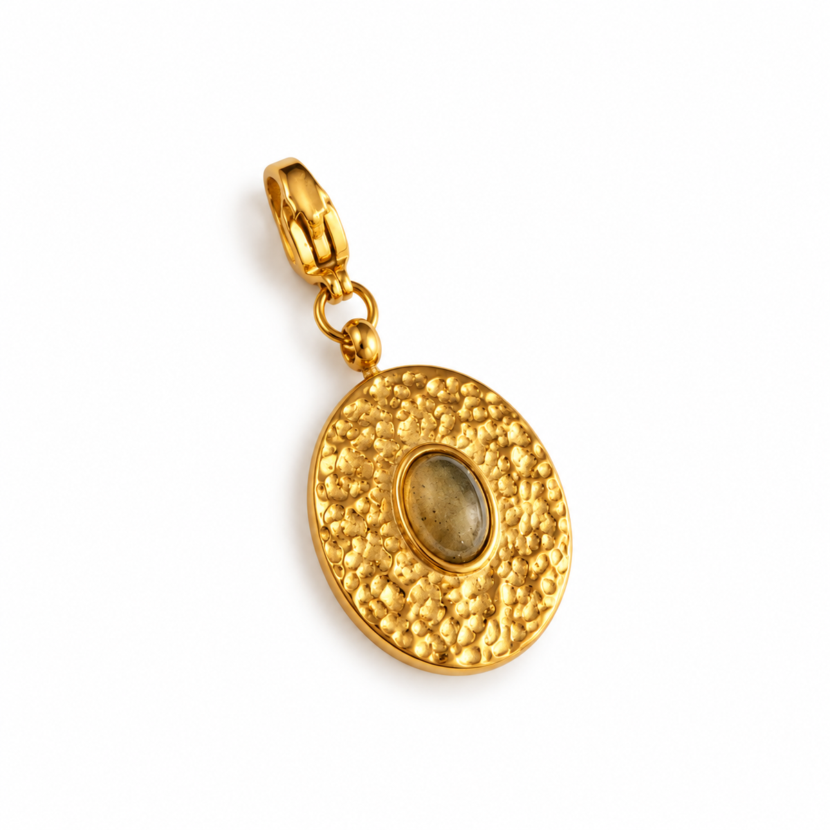 Charm médaille pierre Labradorite