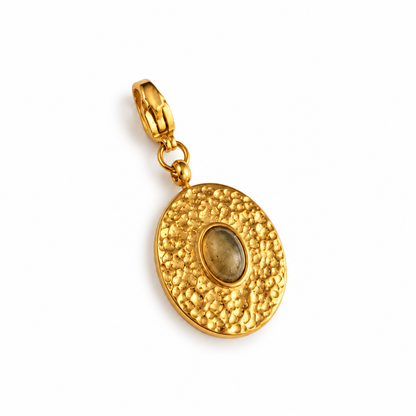 Charm médaille pierre Labradorite