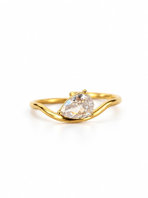 Bague ZIRELIA zircon rose