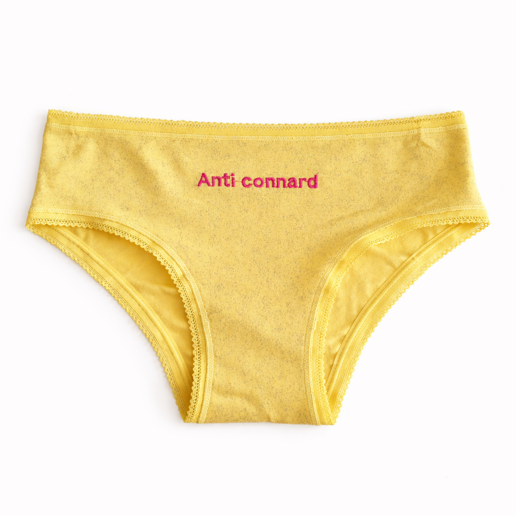 Culotte pailletée à message "Anti-connard" - Couleur aléatoire