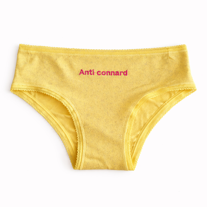 Culotte pailletée à message "Anti-connard" - Couleur aléatoire