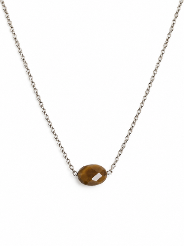Collier déstockage petite pierre naturelle