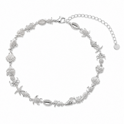 Collier ras de cou OCEANIA - argenté