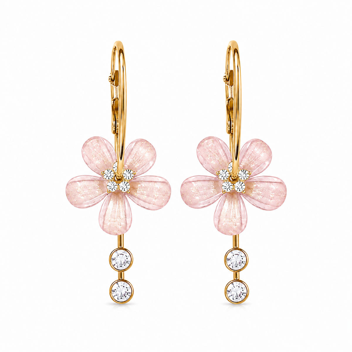 Boucles d’oreilles FLORYA - rose