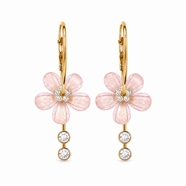 Boucles d’oreilles FLORIA - rose