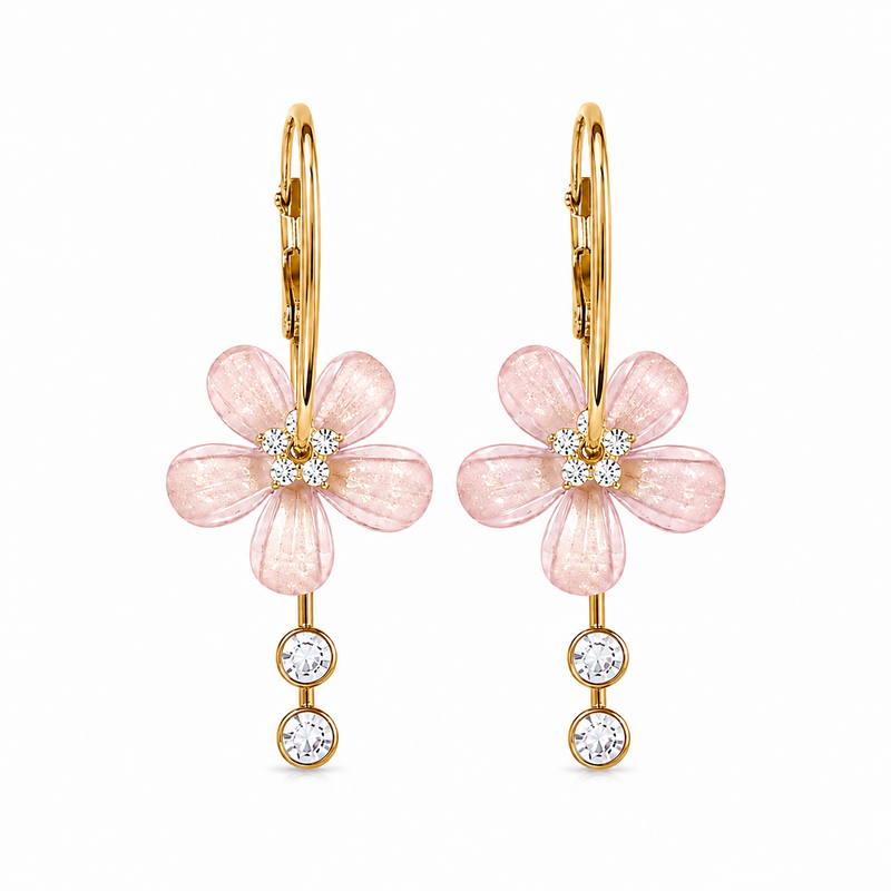 Boucles d’oreilles FLORIA - rose