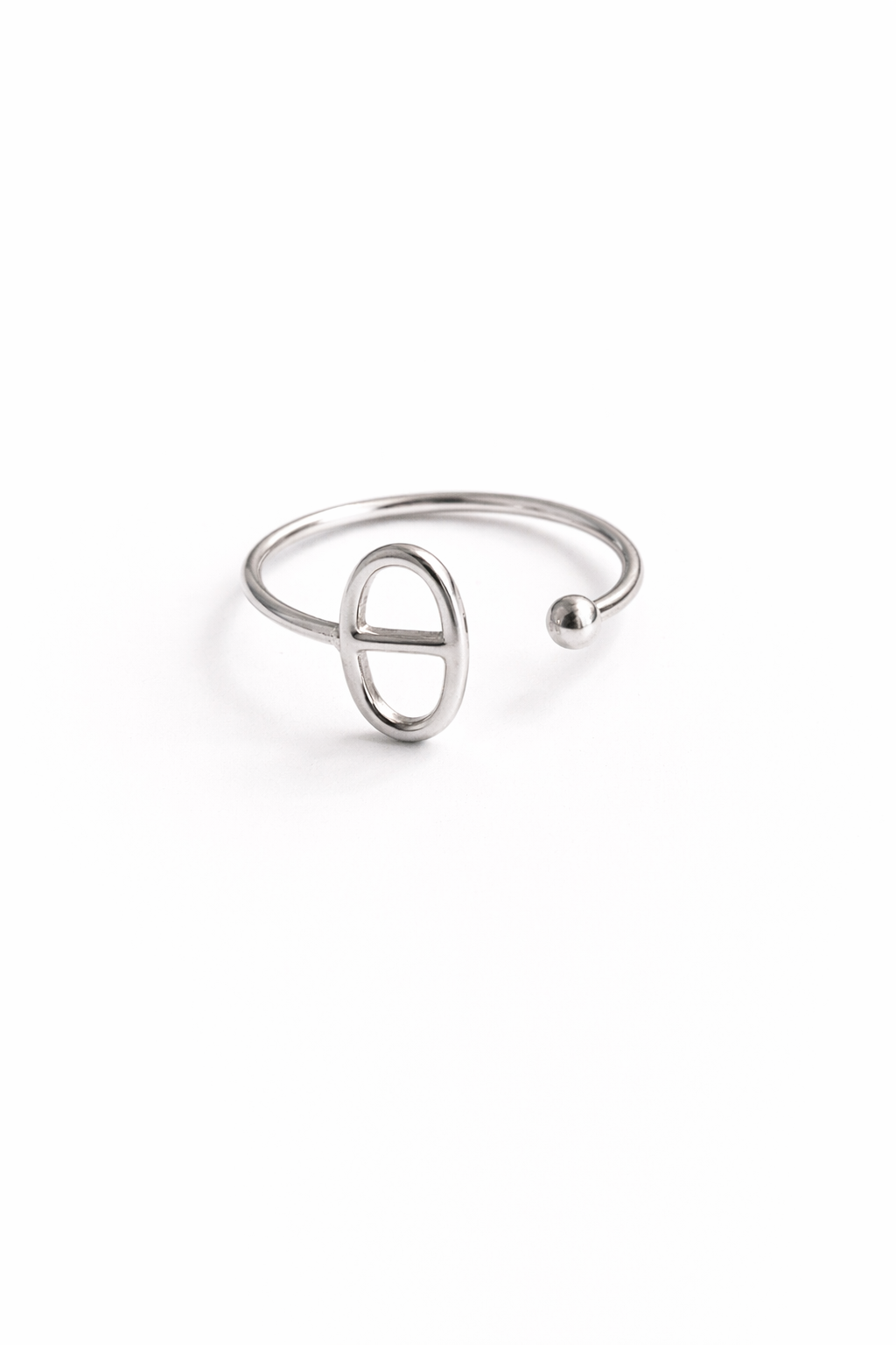Bague ouverte AGATA - argenté