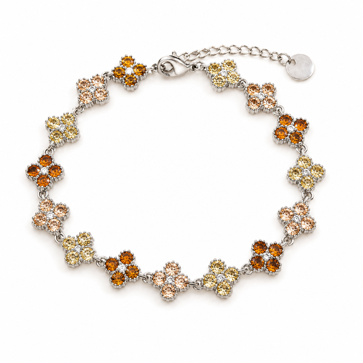 Bracelet TALHYA - argenté/ambre