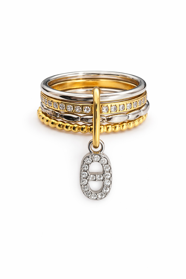 Bague empilable SOLÉANE - argenté