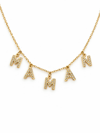 Collier MAMAN zircons