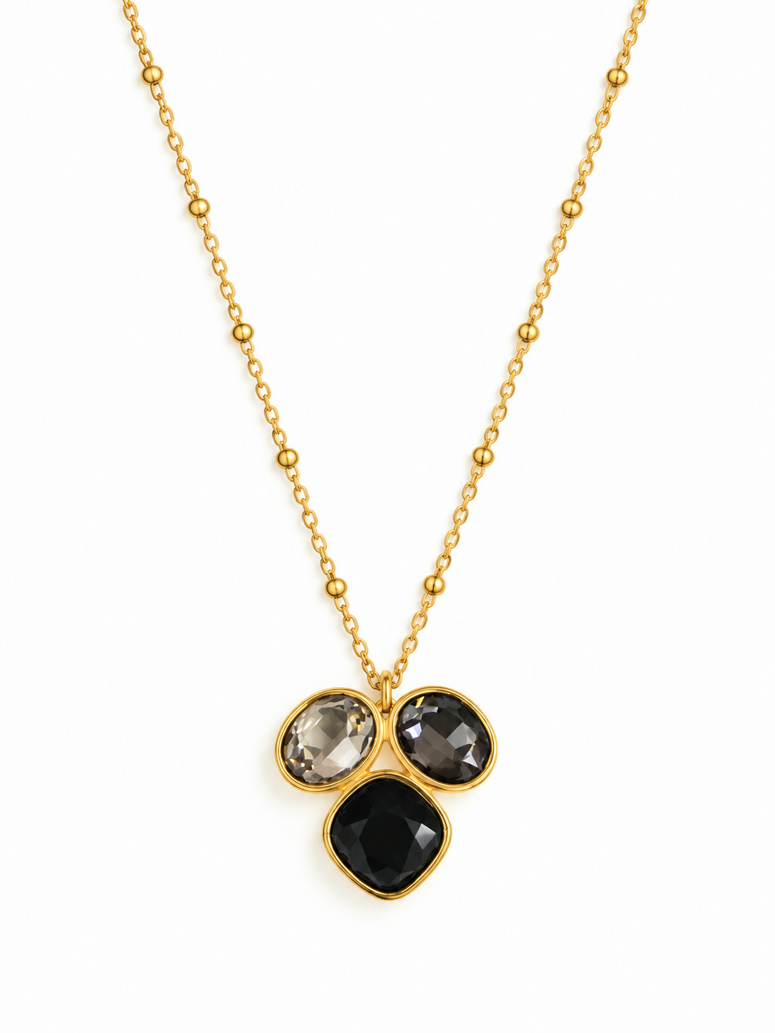 Collier trio de cristaux