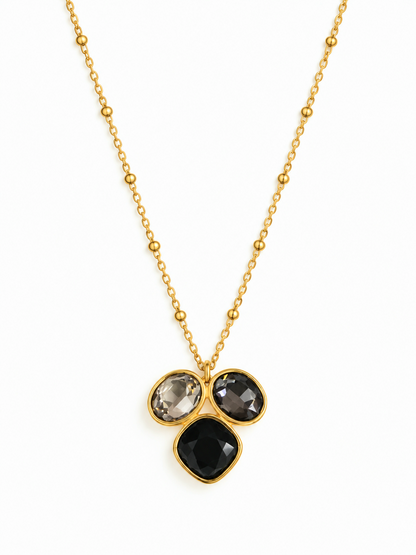 Collier trio de cristaux