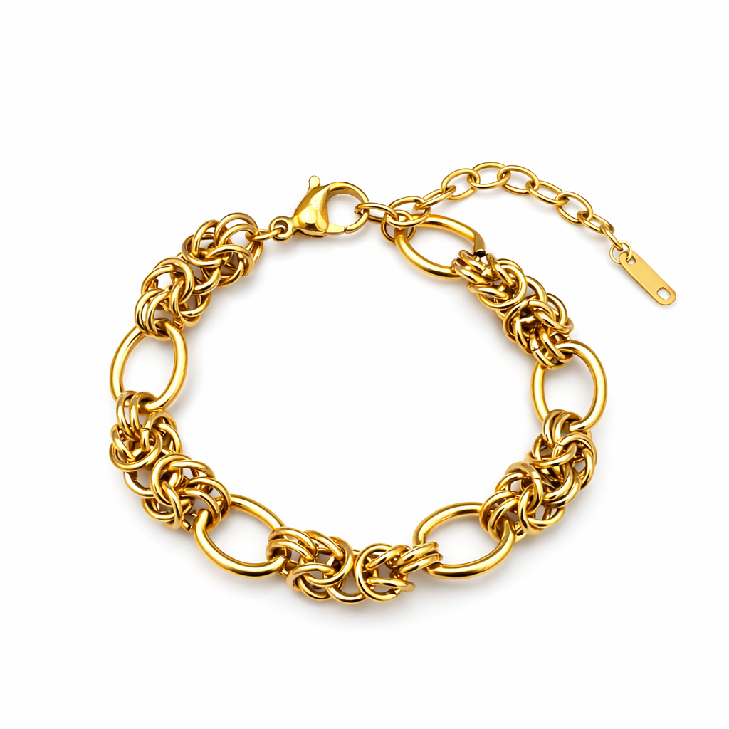 Bracelet OPHELYNE (personnalisable) - doré