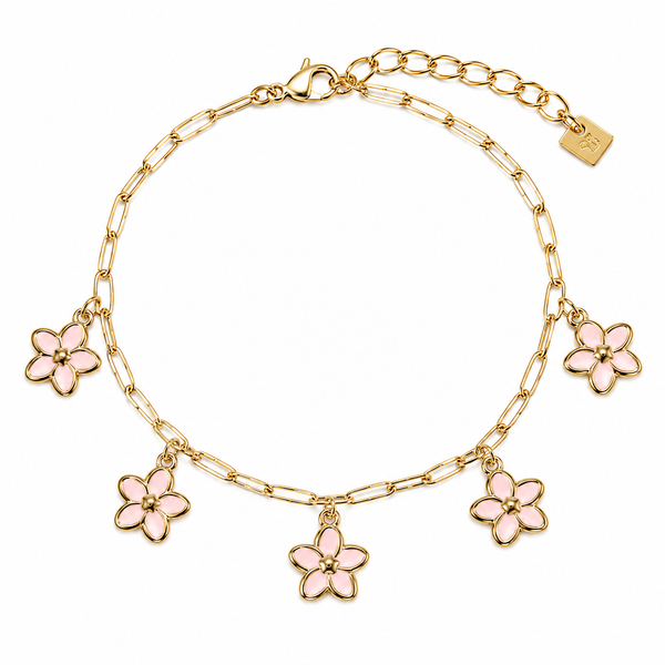 Chaîne de cheville NOREYA - rose