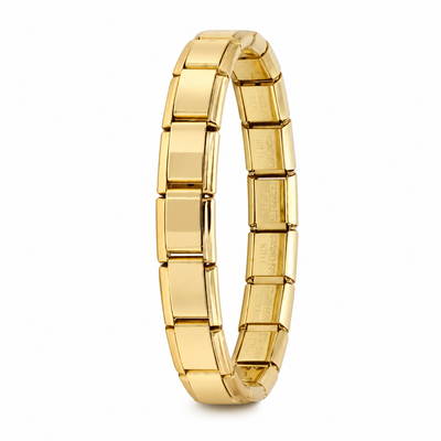 Bracelet charms Italien personnalisable neutre - doré