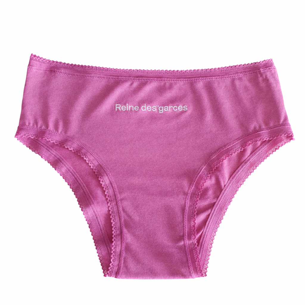 Culotte pailletée à message "Reine des garces" - Couleur aléatoire