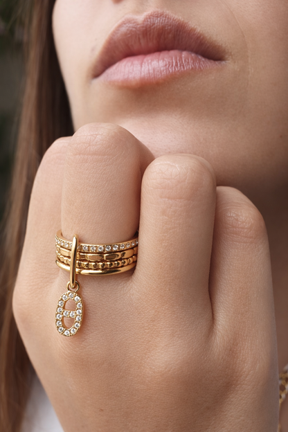 Bague empilable SOLÉANE - doré