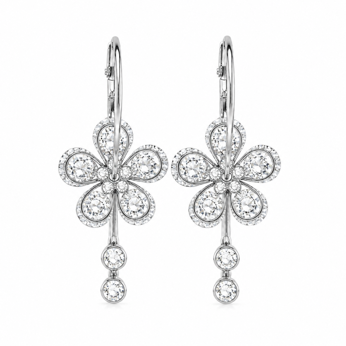 Boucles d’oreilles FLORIA - argenté