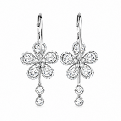 Boucles d’oreilles FLORIA - argenté