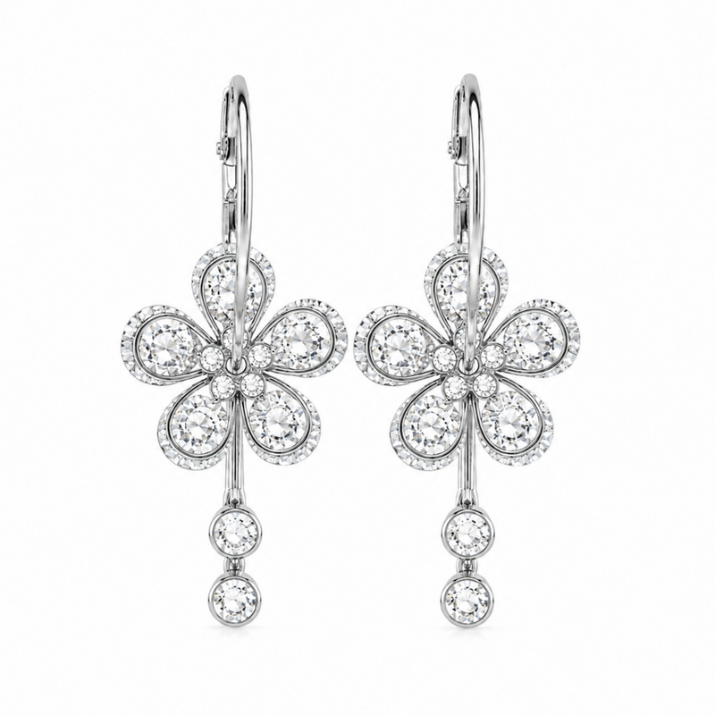 Boucles d’oreilles FLORIA - argenté