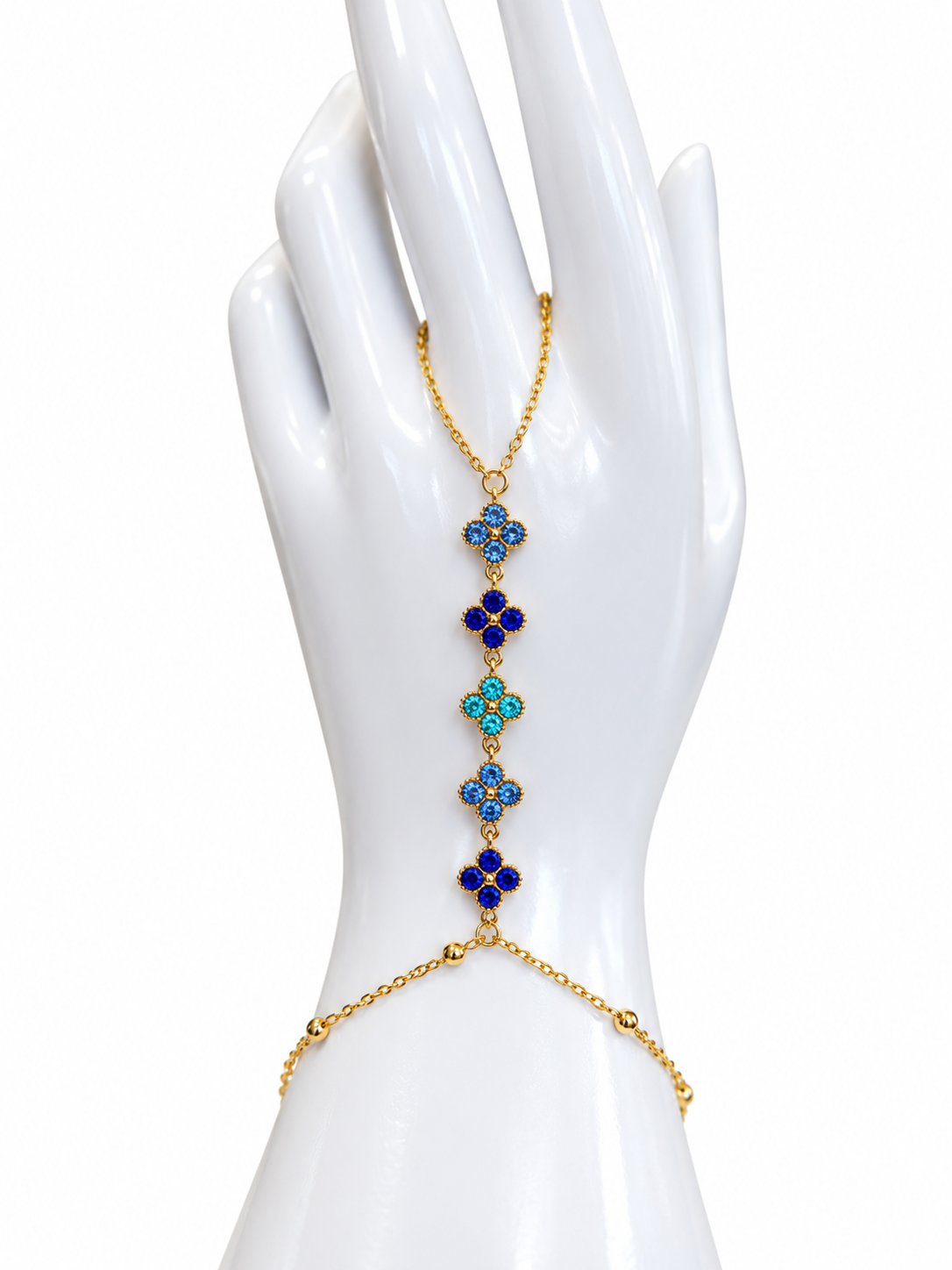 Bracelet de main étoiles dorées