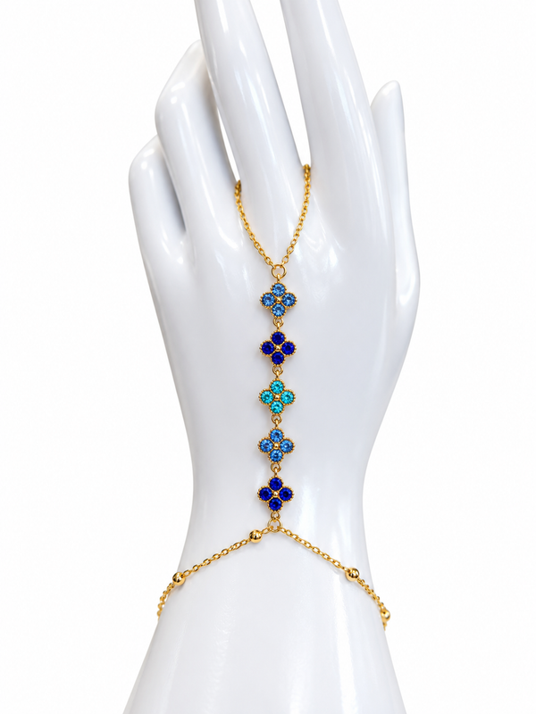 Bracelet de main étoiles dorées