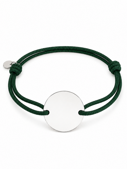 Bracelet cordon a graver - argenté | Coloris au choix