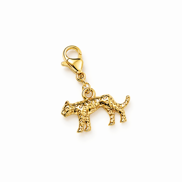 Charm Haï doré serti de zircons