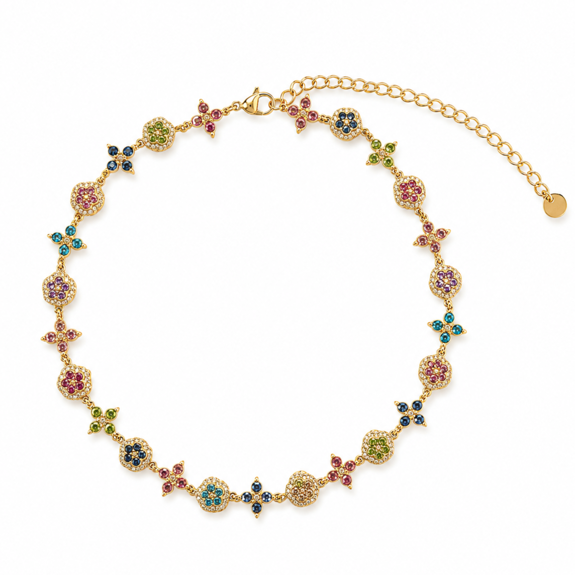 Collier ras de cou TAORMINA - multicolore