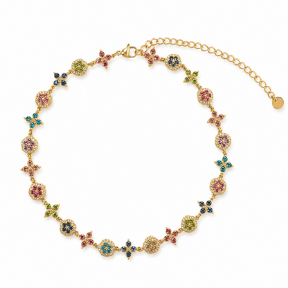 Collier ras de cou TAORMINA - multicolore