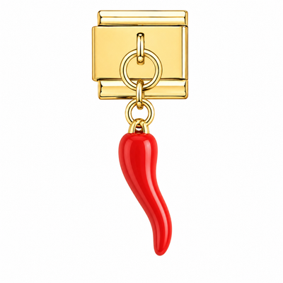 Charm italien breloque piment rouge