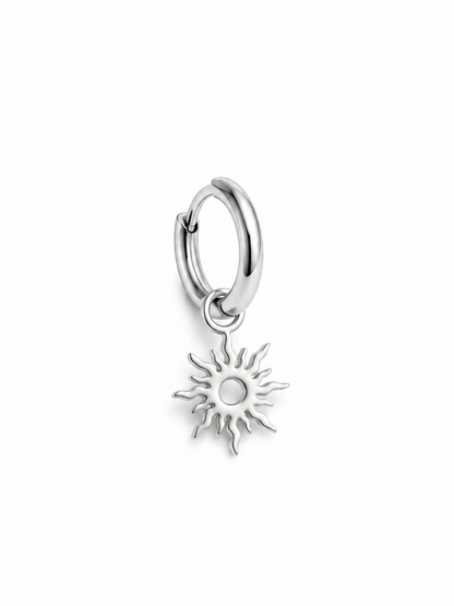 Monoboucle soleil argenté, petit modèle