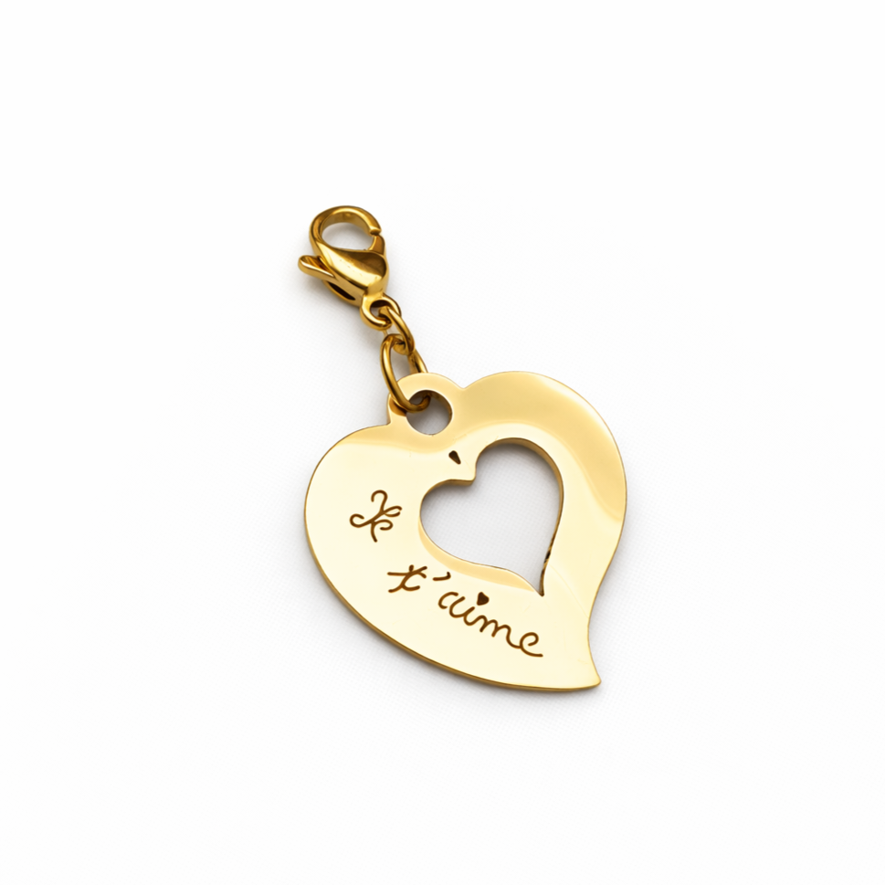 Charm cœur Je t'aime