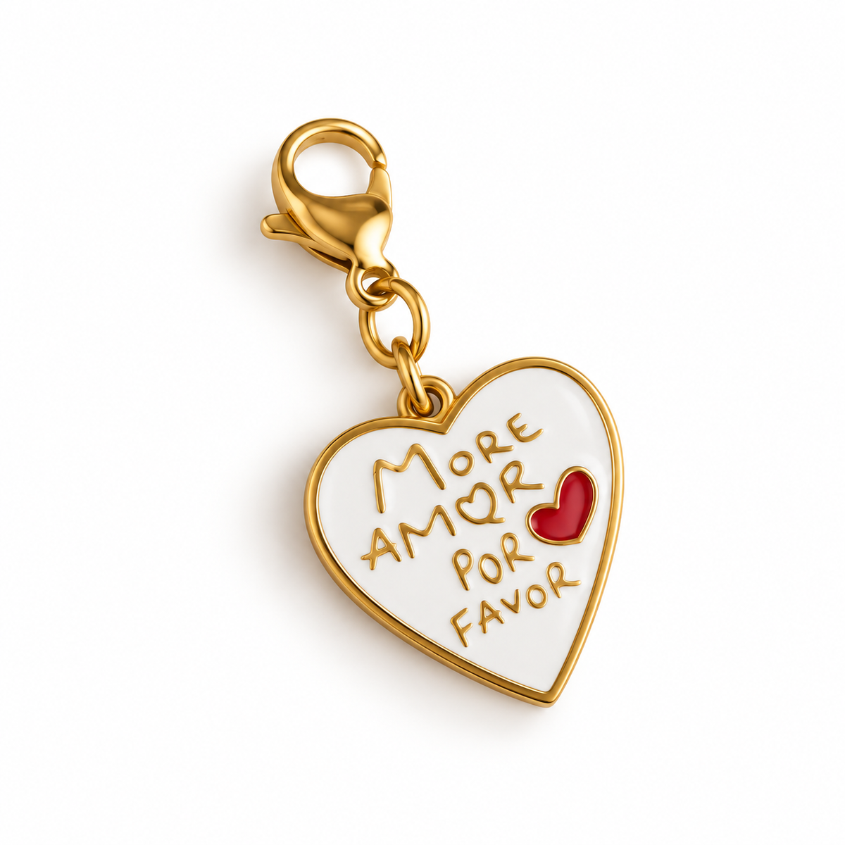 Charm MORE AMOR POR FAVORE blanc