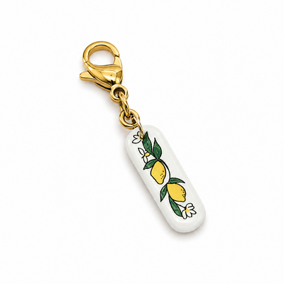 Charm pendentif blanc citrons 🍋