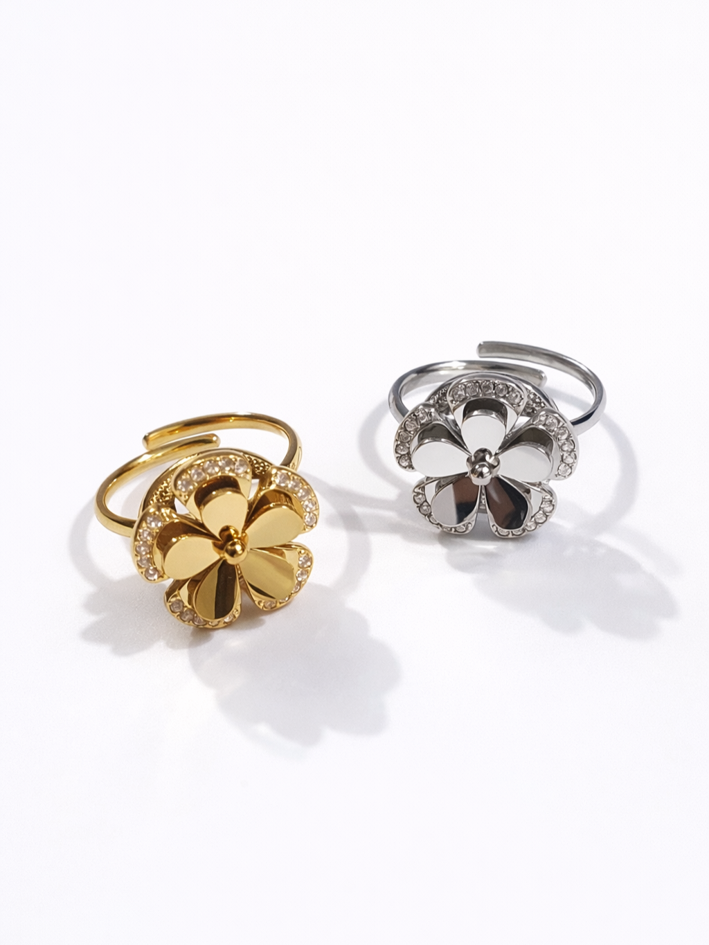 Bague rotative anti-stress FLORINA - Coloris au choix