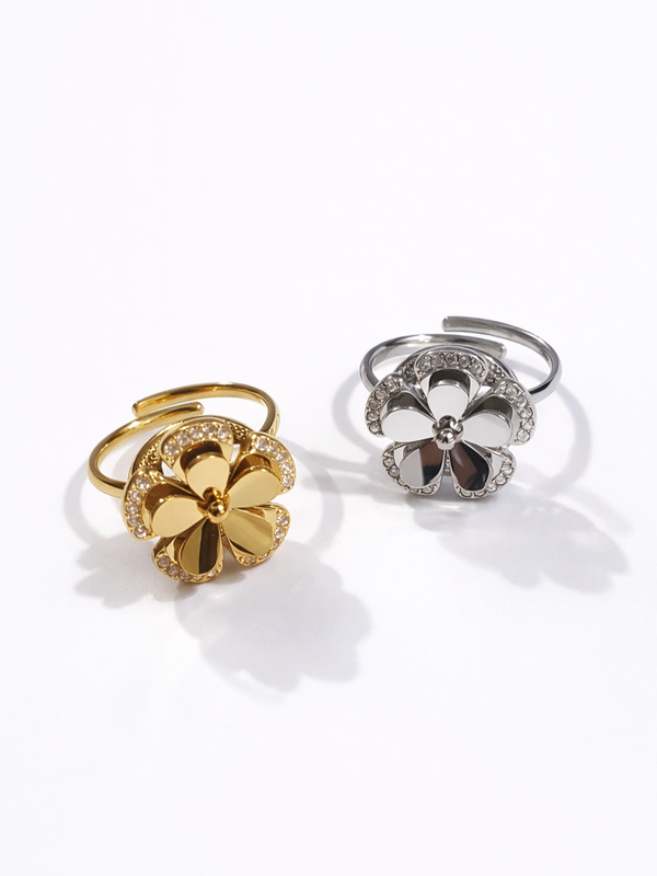 Bague rotative anti-stress FLORINA - Coloris au choix